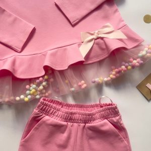 Set – mikina s volánem a kalhoty „Shine“